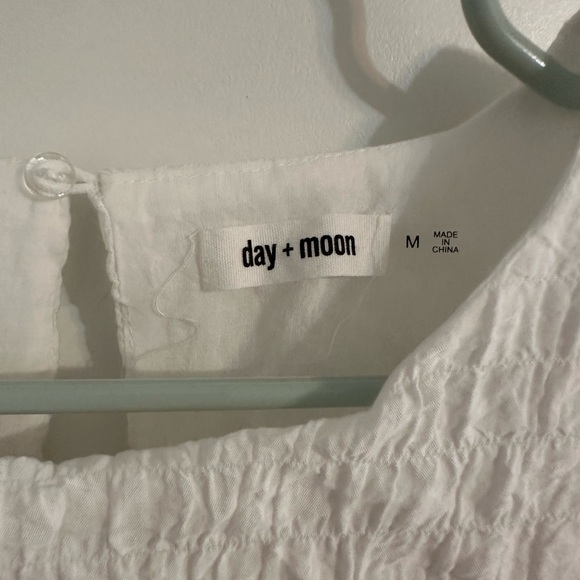 Chic White Ruffled Mini Dress - Picture 2 of 5